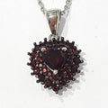 Bluekey A-grade Red Garnet Rough Necklace 210512-19n (48231338)