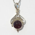 Bluekey Silver925 Antique Garnet Raw Necklace 210512-10n (48231342)