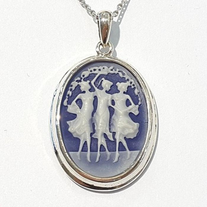 Bluekey Silver925 Cameo Necklace 210515-17n (48356184)