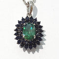 Bluekey GreenTokopaste Sapphire Raw Necklace 210514-01n (48356185)