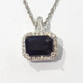 Bluekey AA-grade Blue Sapphire Gem Necklace 210513-08n (48356188)