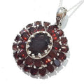 Bluekey A-grade Antique Red Garnet Rough Necklace 210701-07n (49195301)