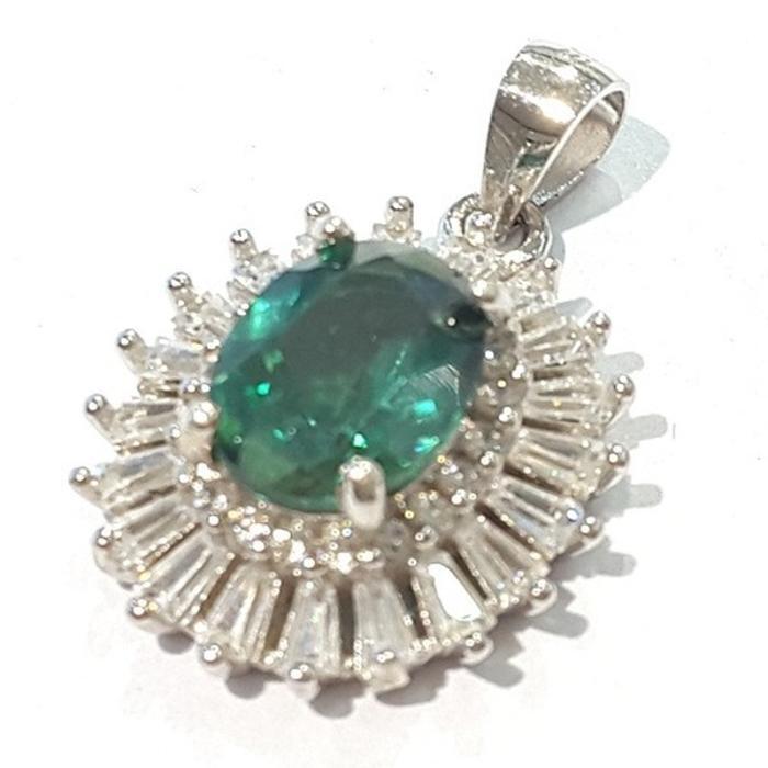 Bluekay AA grade green topaz raw necklace210902-07n (50081076)