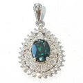 BlueK AA grade green tourmaline rough stone necklace210902-09n (50147485)