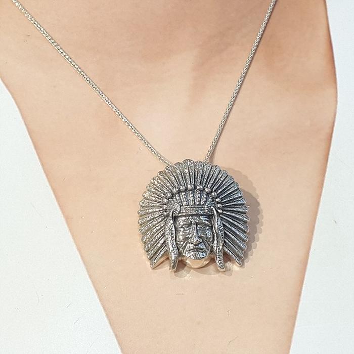 Bluekey silver925 sterling silver pendant 210909-20 indian (7484966A)