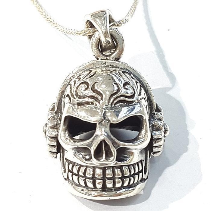 Bluekey silver925 sterling silver pendant 210909-13 skull (7484971A)