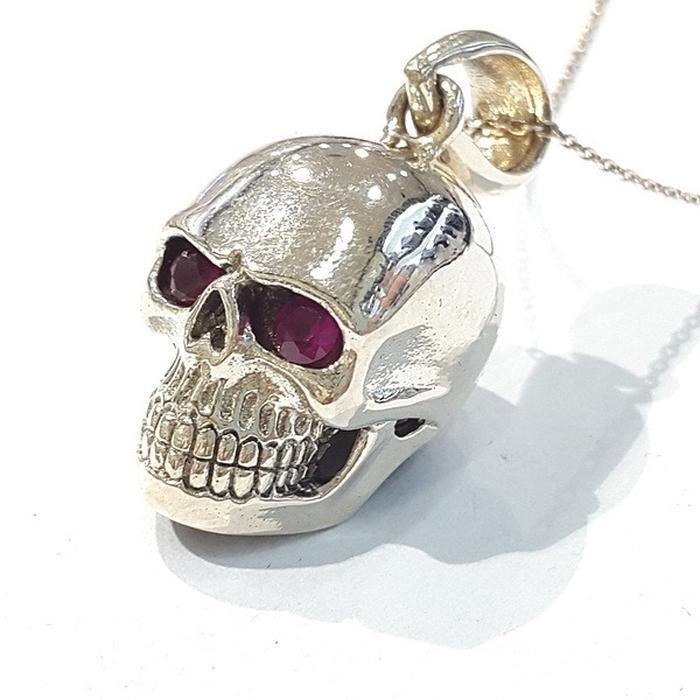 Bluekey silver925 sterling silver pendant 210909-03 skull (7484983A)