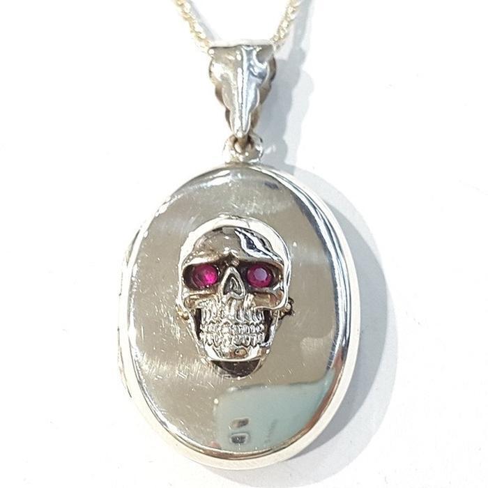 Bluekey silver925 sterling silver pendant 210909-07 skull (7484985A)