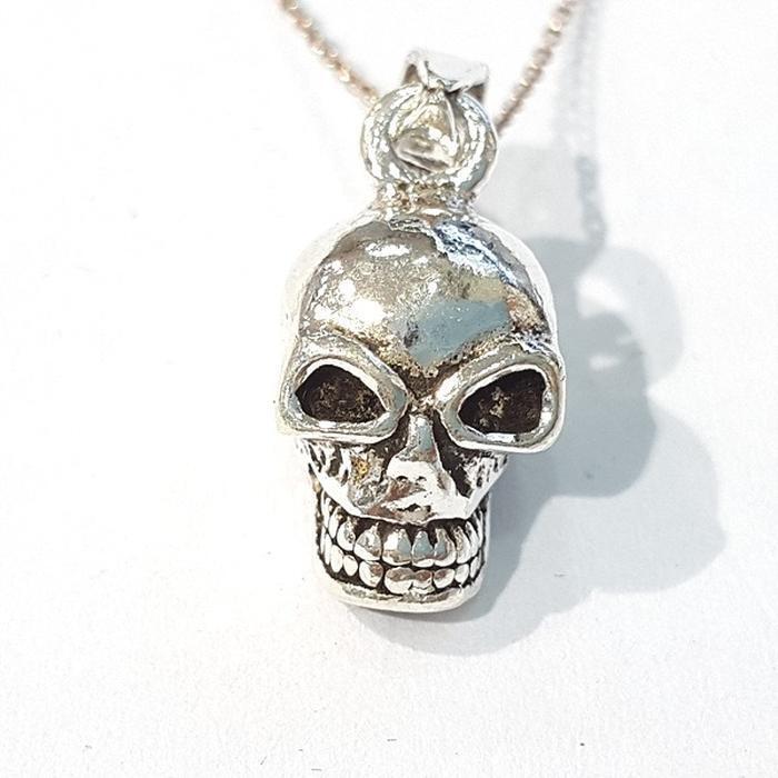 Bluekey silver925 sterling silver pendant 210909-01 skull (7484988A)
