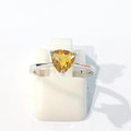 Blue K Yellow Quartz Citrine Gemstone Ring 220101-14 November Birthstone 7979471A