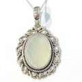 Bluekey Green Jadeite Gemstone Pendant 220107-17 Birthstone (8014512A)