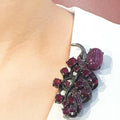 Bluekey Ruby Raw Brooch 221202-09 Birthstone Pendant (9312101A)