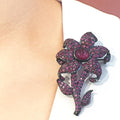 Bluekey Ruby Gem Brooch 221202-01 July Birthstone (9312110A)