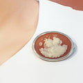 Bluekey Silver925 Cameo Brooch Angel Two (9747355A)