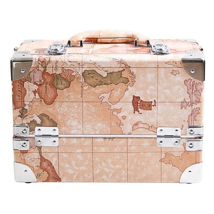 Nailnara 2-tier Advanced World Pattern DFF203-W/Makeup Box (2224442A)