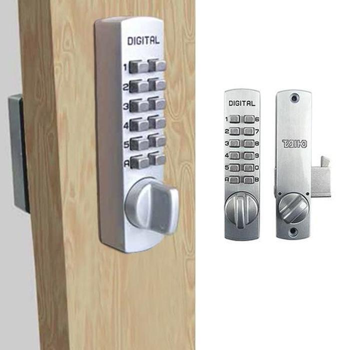 JaeKeePong Digital Door Lock Sliding and Hinged, Non-Locking, Silver P-700 Japan