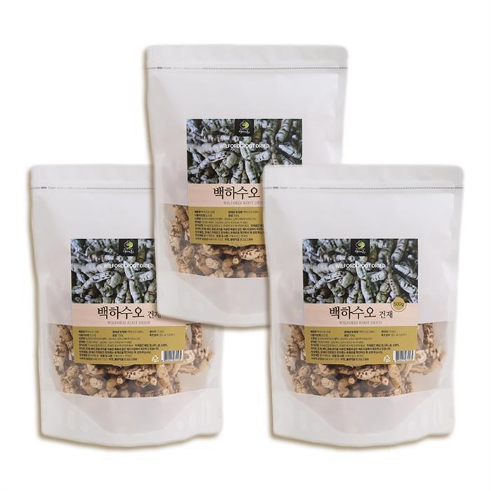 Eommaeson Korean Dried White Rehmannia Pachisa 500g 3 packs (8044384A)