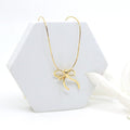 Opalhouse 925 Silver Custom Ribbon Necklace OPQUN5162 (15178984A)