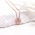 Opalhouse 925Silver Ribbon Beaded Chain Necklace OPQUN5164 (17975707A)