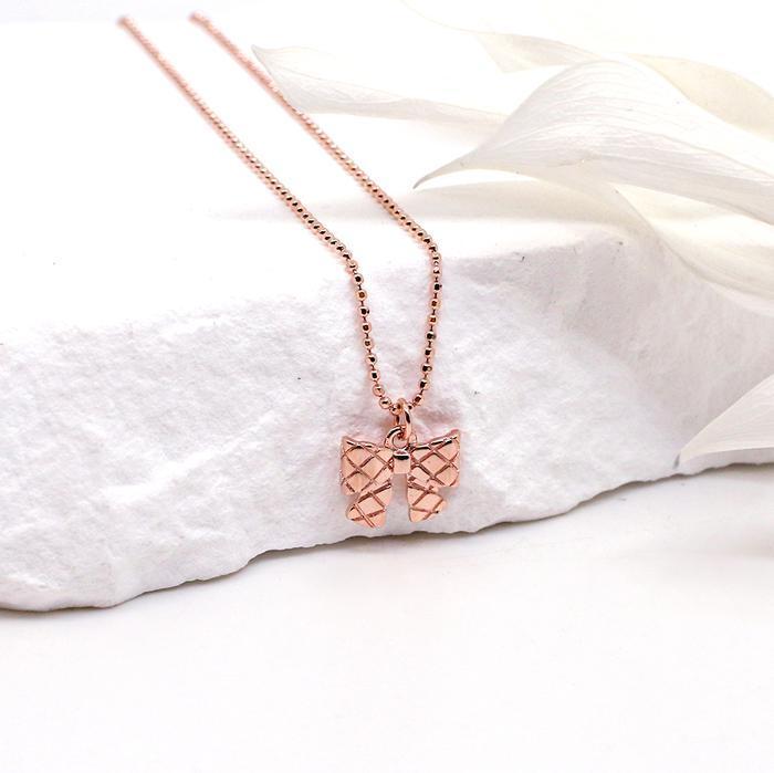 Opalhouse 925Silver Ribbon Beaded Chain Necklace OPQUN5164 (17975707A)