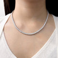 Opalhouse 925 Silver 4mm Cubic Tennis Necklace OPGEN9102 (17975709A)