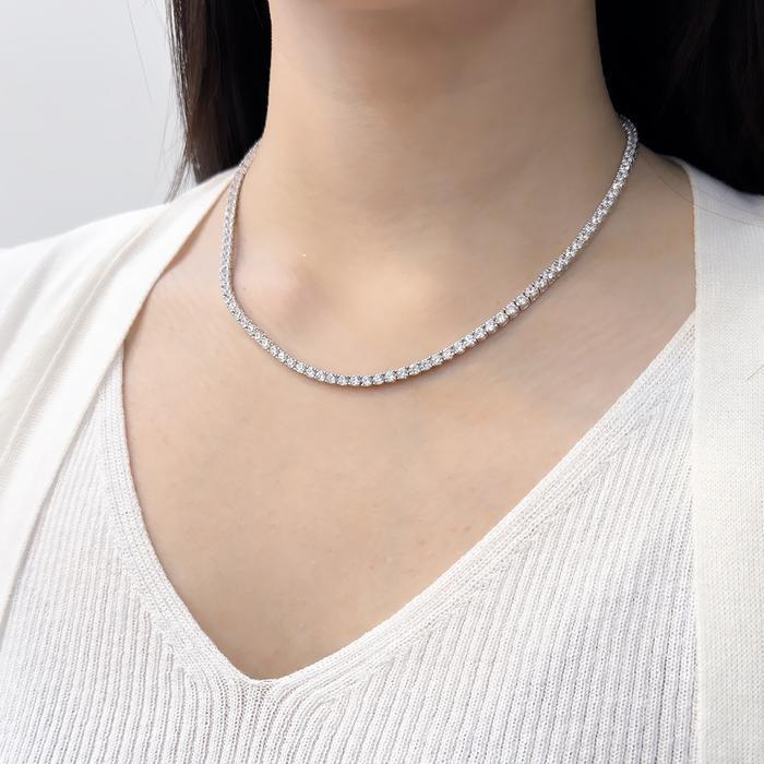 Opalhouse 925 Silver 3mm Cubic Tennis Necklace OPGEN9101 (17975710A)