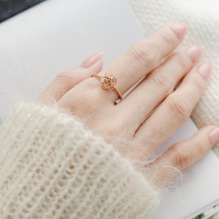 Opalhouse 925 Silver Custom Rose Ring OPHER1701 (49302066)