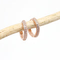 OpalHouse 925Silver Simple Cubic One-Touch Earrings OPHEE1455 (49302077)
