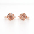 Opalhouse 925 Silver Custom Rose One-Touch Earrings OPHEE1701 (49302079)