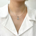 Opalhouse 925 Silver Smile Cubic Freshwater Pearl Bead Necklace OPHEN168 (7901119A)