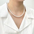 Opalhouse 925Silver 8mm Pearl Bead Necklace OPHEN188 (7901124A)