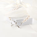 Opalhouse 925 Silver Oversized Ribbon Pearl Necklace OPHEN1365 (8361833A)