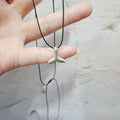 Pretty Dolphin Tail Note Necklace (10137056A)