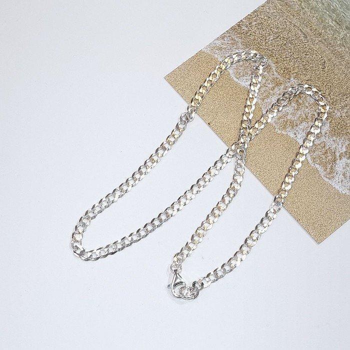 Pretty Leeel Hexagon Curve Chain Necklace (10550522A)