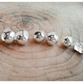 Pretty one-touch hole silver earings 12mm (29252888A)