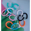 Pretty Vivid One-Touch Silver Earrings (9595842A)