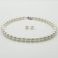 Talma Story 925 silver 10mm natural shell khanjinzhu necklace and earings set (2674365A)
