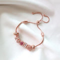 Daiteem cute pink flower rose bracelet (49380991)