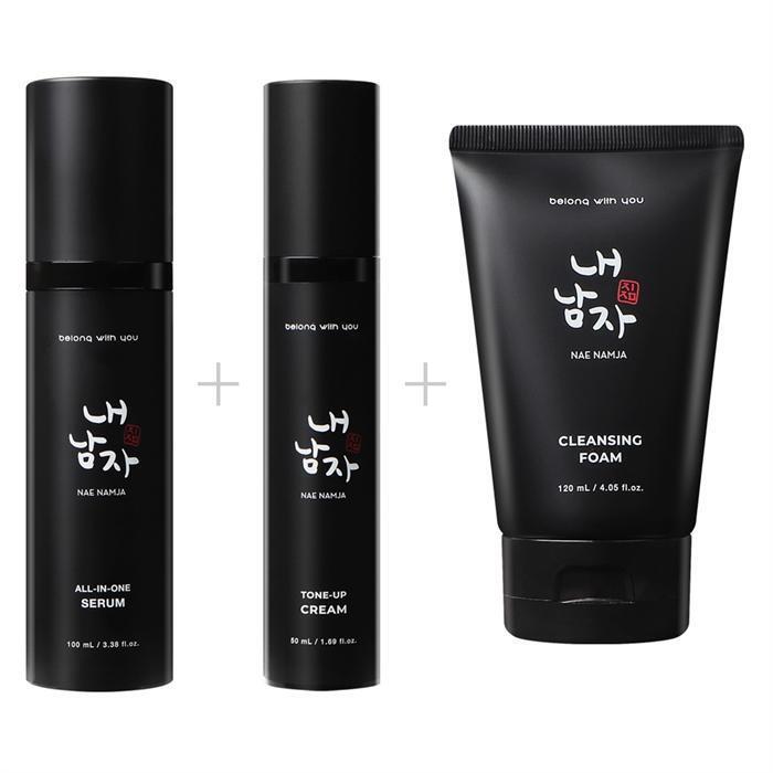 Goodsoil [Man's Emotion] Man's Emotion Men's Cosmetic Set Serum Cream Cleansing Foam (8044400A)