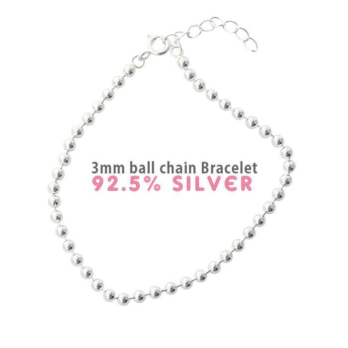 John SCC (Silver) 3mm Ball Bracelet (41989078A)