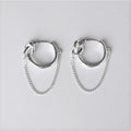 John SCC Silver925 Knot chain earring (6890477A)