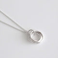 John SCC Silver 925 Bold Circle Necklace (7006473A)