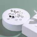 VY Co., Ltd. [JHQRGZB64B]Earrings Set Women's Daily Ring Flower Fashion Silver Needle (24631516A)