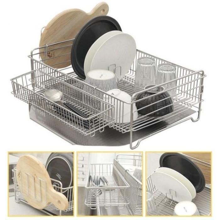 VW Stock Co. [JHQQ70634B] Drip-Proof Kitchen Shelf Dish Organizer Rinse Rack (26412749A)