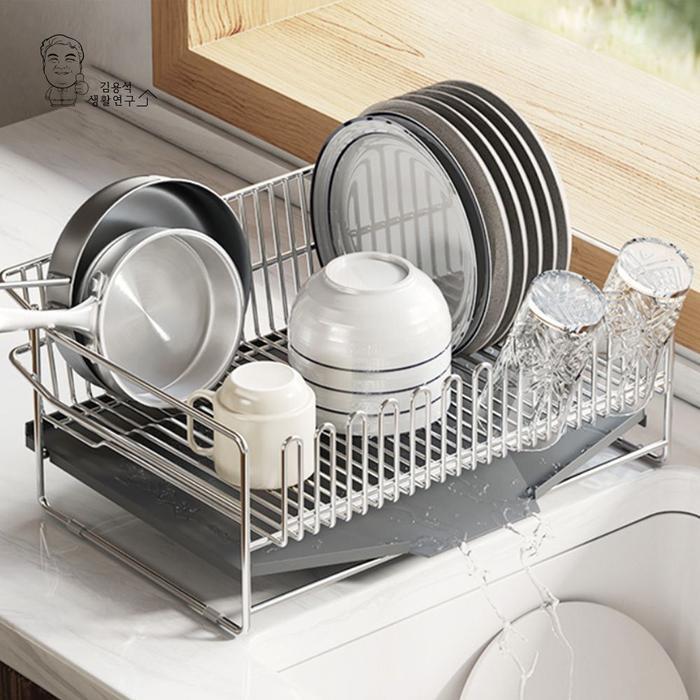 VW Corporation [JHQR36884B] Kitchen Drying Rack Olstena Dish Organizer Water Drain (26699866A)