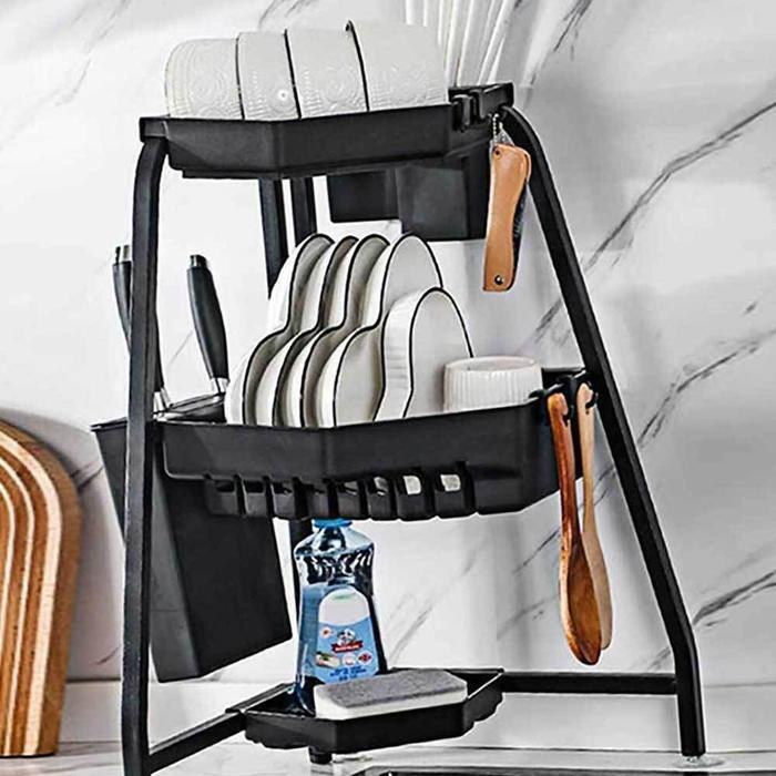 VW Black Dish Rack Kitchen Drying Stand (27058869A)