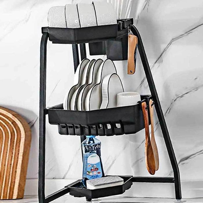 VW Black Corner Dishwasher Rack (3-tier) (27059490A)