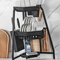 VW Corporation Corner Dish Drying Rack Storage Organizer (27059594A)