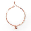 Viwy [JHQS8JMN4B] RoseGold Chain LuckyTail Pretty Bracelet (27070764A)