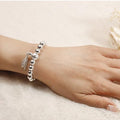 JHP6N9U151 VWN Silver Buddha Om Bracelet (28805496A)